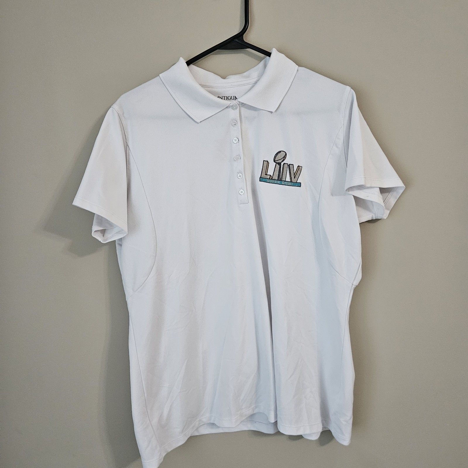 Nwt Super Bowl Liv Antigua Polo Womens Xl Nfl